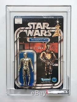Vintage 1978 Kenner Star Wars C-3PO 12 C Back MOC AFA 85