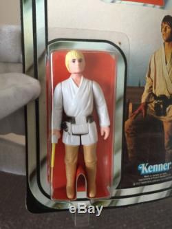 Vintage 1978 Kenner Star Wars Luke Skywalker 12 Back-B Clear Bubble LOOK