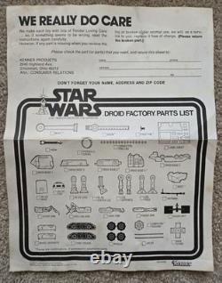 Vintage 1979 STAR WARS Kenner DROID FACTORY, Approx 99% Complete with Box & Paper