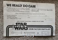 Vintage 1979 STAR WARS Kenner DROID FACTORY, Approx 99% Complete with Box & Paper