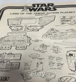 Vintage 1979 Star Wars LAND OF THE JAWAS PLAYSET With Box, Pegs, Instructions151