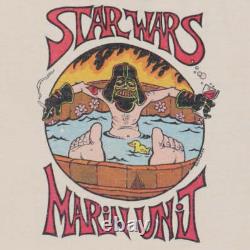 Vintage 1979 Star Wars Marin Unit Empire Lays Back Crew Shirt Size Small