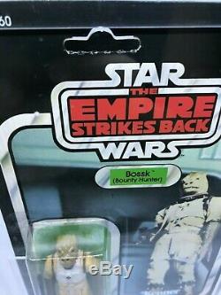 Vintage 1980 Kenner Star Wars Bossk ESB 32-B Back AFA 80+ (80,80,85) MOC UnPnch