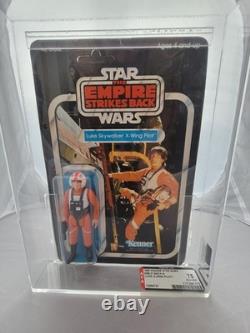 Vintage 1980 Kenner Star Wars ESB LUKE (X-wing Pilot) 31 Back A AFA Graded 75