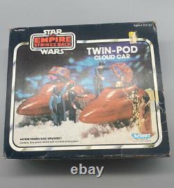 Vintage 1980 Kenner Star Wars ESB Twin Pod Cloud Car Fighter Jet With Original Box