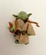 Vintage 1980 Star Wars ESB Yoda Action Figure with Brown Snake