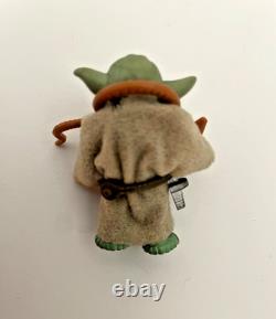 Vintage 1980 Star Wars ESB Yoda Action Figure with Brown Snake