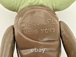 Vintage 1980 Star Wars ESB Yoda Action Figure with Brown Snake