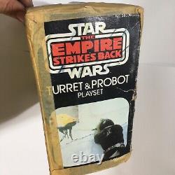 Vintage 1980 Star Wars Empire Strike Back Turret & Probot Playset Box ESB Hoth