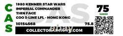 Vintage 1980 Star Wars Kenner CAS 75 THIN FACE Imperial Commander Loose Figure