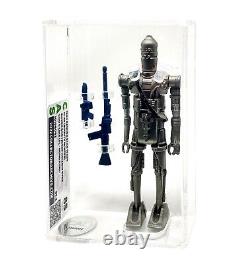 Vintage 1980 Star Wars Kenner Graded CAS 85 IG-88 Silver Hollow Eyes
