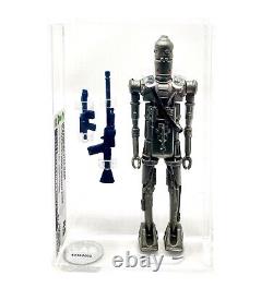 Vintage 1980 Star Wars Kenner Graded CAS 85 IG-88 Silver Hollow Eyes