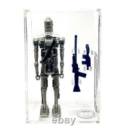 Vintage 1980 Star Wars Kenner Graded CAS 85 IG-88 Silver Hollow Eyes