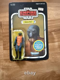 Vintage 1980 Star Wars Walrus Man Figure Kenner 45 Back MOC Unpunched