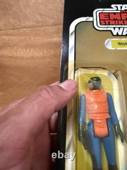 Vintage 1980 Star Wars Walrus Man Figure Kenner 45 Back MOC Unpunched