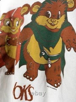 Vintage 1980s VERY RARE Star Wars Star Tours Disney EWOKS Graphic L/XL Lucas