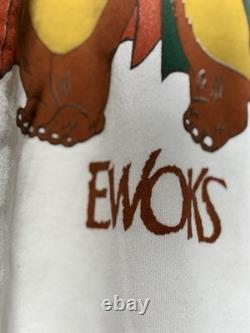 Vintage 1980s VERY RARE Star Wars Star Tours Disney EWOKS Graphic L/XL Lucas