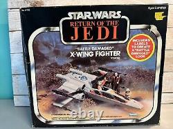 Vintage 1981 Kenner Star Wars Battle Damaged X-Wing Fighter In Box Inv-0125