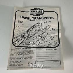 Vintage 1982 Star Wars Rebel Transport Kenner with Blue Box instructions Packs ESB