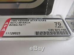 Vintage 1983 Kenner Star Wars Boba Fett ROTJ 48 Back AFA 70 Y-EX+ (C80/B70/F85)