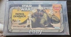 Vintage 1983 Kenner Star Wars Boxed Patrol Dewback Collector Series AFA 75