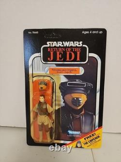Vintage 1983 Kenner Star Wars ROTJ 65c Back Leia Boushh Disguise Unpunched