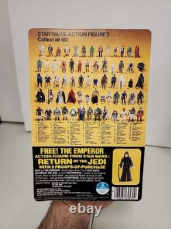 Vintage 1983 Kenner Star Wars ROTJ 65c Back Leia Boushh Disguise Unpunched