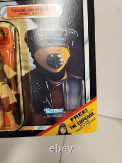 Vintage 1983 Kenner Star Wars ROTJ 65c Back Leia Boushh Disguise Unpunched