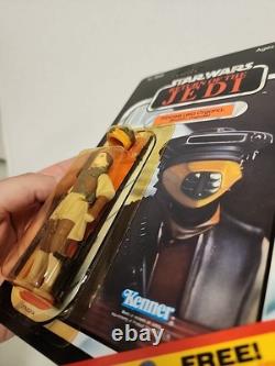 Vintage 1983 Kenner Star Wars ROTJ 65c Back Leia Boushh Disguise Unpunched