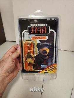 Vintage 1983 Kenner Star Wars ROTJ 65c Back Leia Boushh Disguise Unpunched