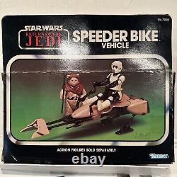 Vintage 1983 Kenner Star Wars ROTJ Speeder Bike with Box, insert, Instructions