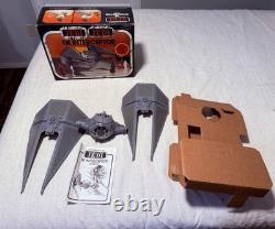 Vintage 1983 STAR WARS ROTJ Tie Interceptor Perfect Box, Inserts & Papers 100%