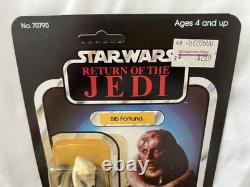 Vintage 1983 Star Wars BIB FORTUNA Figure Kenner 65 Back MOC Unpunched