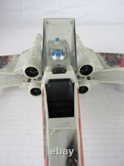Vintage 1983 Star Wars ROTJ Battle Damaged X-Wing Fighter Complete Works AA605