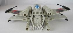 Vintage 1983 Star Wars ROTJ Battle Damaged X-Wing Fighter Complete Works AA605