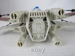 Vintage 1983 Star Wars ROTJ Battle Damaged X-Wing Fighter Complete Works AA605