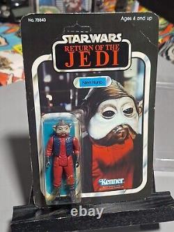 Vintage 1983 Star Wars ROTJ Nien Nunb Figure Unpunched 65 Back # 70840 Sealed