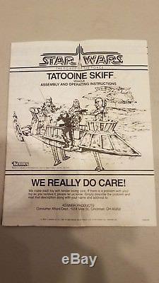 Vintage 1984 Star Wars Power Of The Force Tatooine Skiff With Box & Instructions