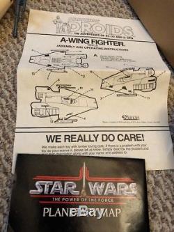 Vintage 1985 Star Wars DROIDS A-WING Complete With Box and Inserts Original