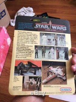 Vintage 1988 Star Wars GLASSLITE Brazil Luke Skywalker Carded Ultra Rare! Read