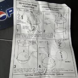 Vintage 1990s Pepsi Star Wars Promotion Spinning Death Star Mobile Store Display