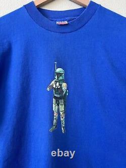 Vintage 1993 Plan B Pat Duffy Star Wars Boba Fett Skate Tee Powell Bird House