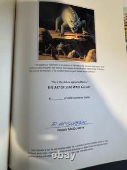Vintage 1993 The Art of Star Wars Galaxy Topps Deluxe Signed Edition 14x autos