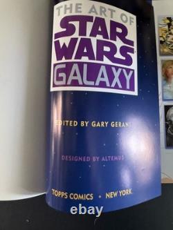 Vintage 1993 The Art of Star Wars Galaxy Topps Deluxe Signed Edition 14x autos