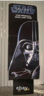 Vintage 1995 STAR WARS Original Trilogy VHS Store Display Standee UNUSED
