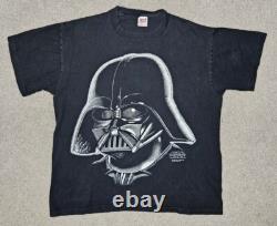Vintage 1995 Star Wars Darth Vader Movie Promo T-Shirt Made in USA ANVIL Tag XL