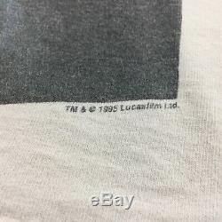 Vintage 1995 Star Wars Return Of The Jedi T Shirt Medium Anvil Single Stitch USA