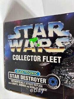 Vintage 1996 Kenner Star Wars Collector Fleet Electronic Star Destroyer