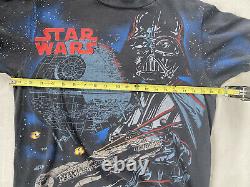 Vintage 1996 Star Wars AOP Tee Darth Vader Size XL