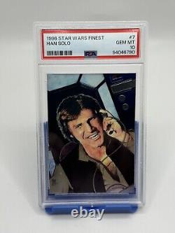 Vintage 1996 Star Wars Finest #7 Han Solo PSA 10 GEM MT